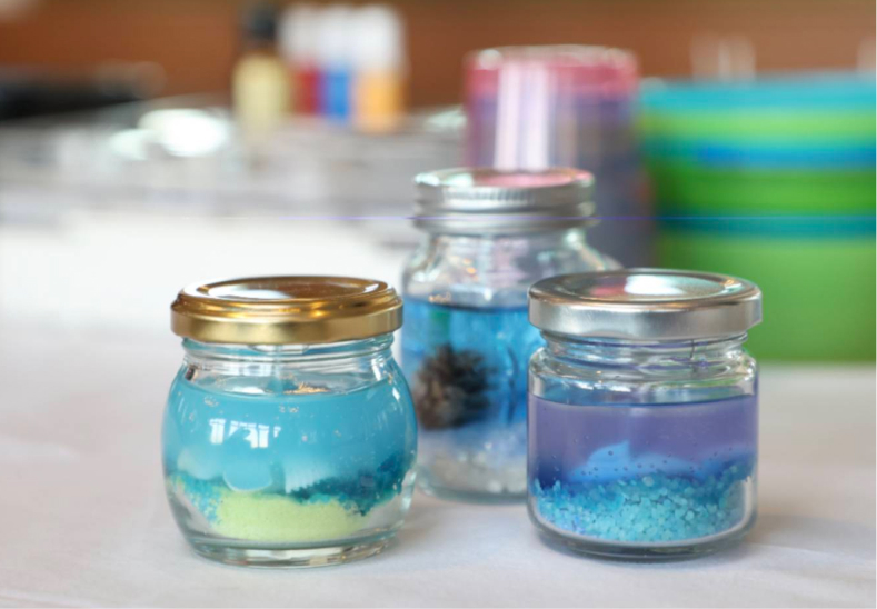 インドアアクティビティ企画・運営ジェルキャンドル/食品サンプル作り