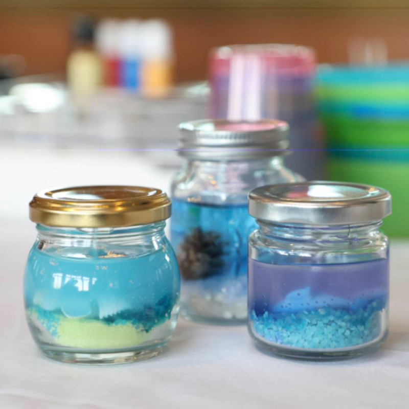 インドアアクティビティ企画・運営ジェルキャンドル/食品サンプル作り